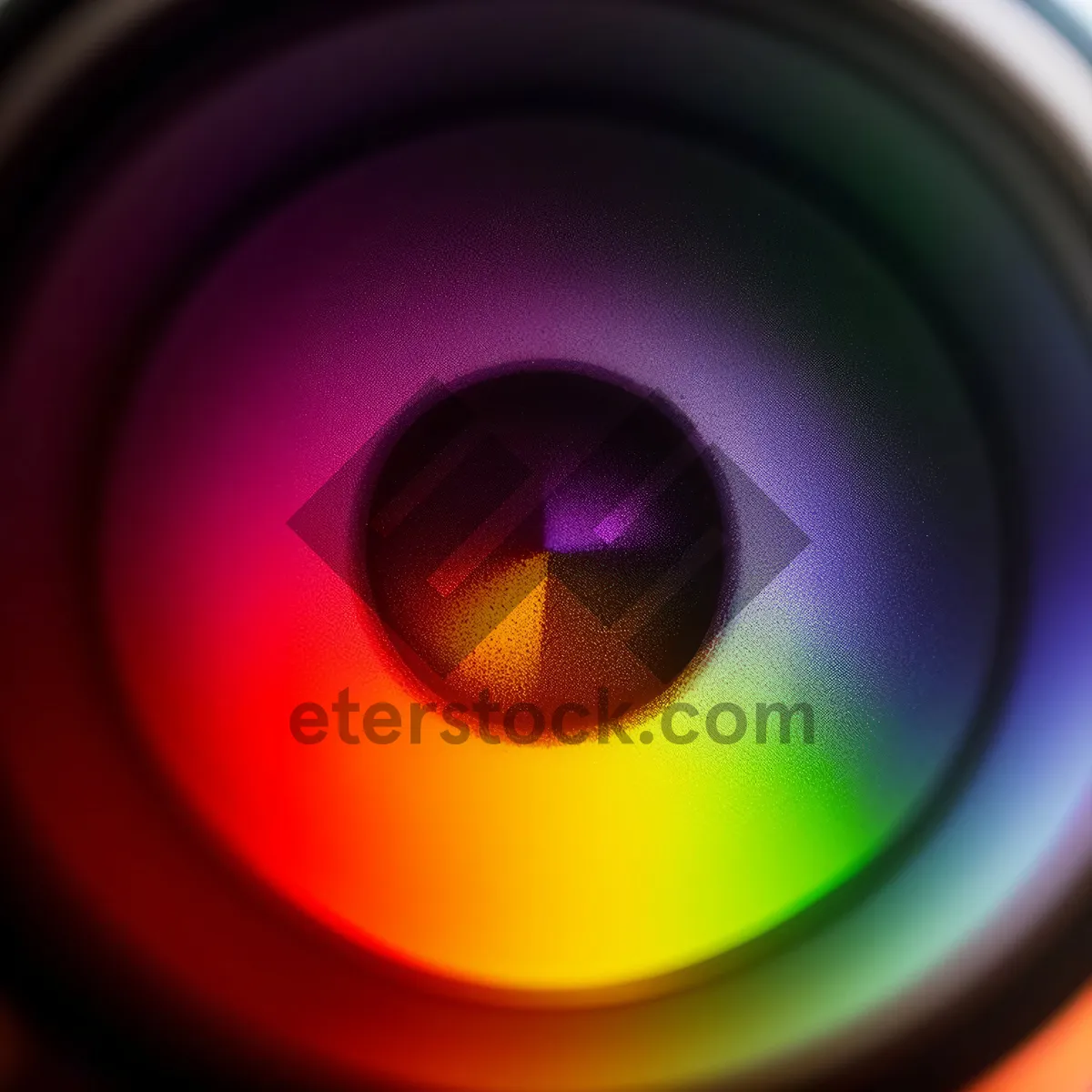 Picture of Colorful Shiny Circle Art - Digital Graphic Design Wallpaper