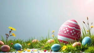 Colorful Easter Egg Symbolizing Celebration and Spring