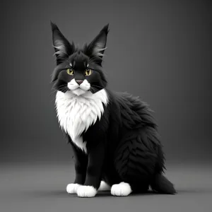 Adorable Furry Kitty with Curious Eyes