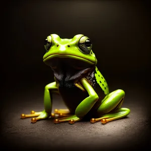 Vibrant-eyed Tree Frog in the Wild