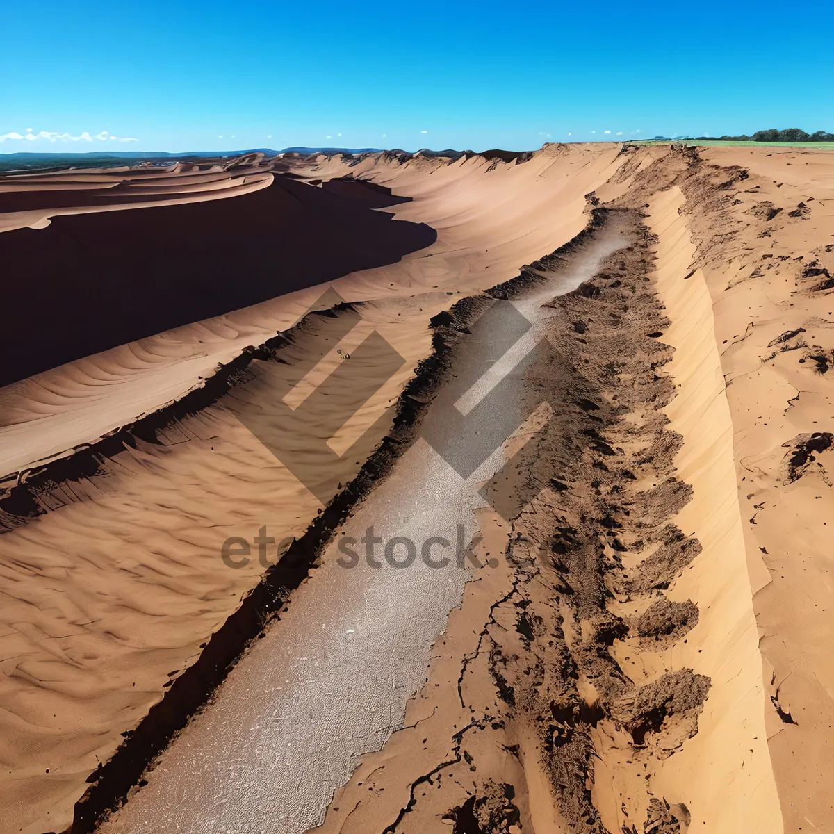 Picture of Majestic Sandy Beach with Ocean Waves