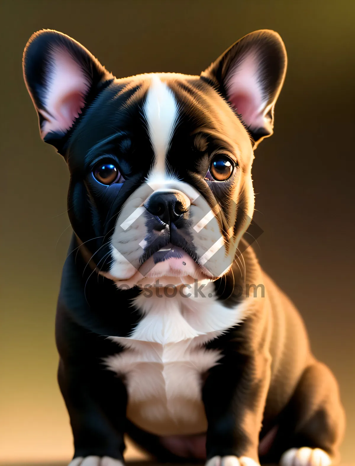 Picture of Furry Friend - Adorable Terrier Puppy Sitting Cute
