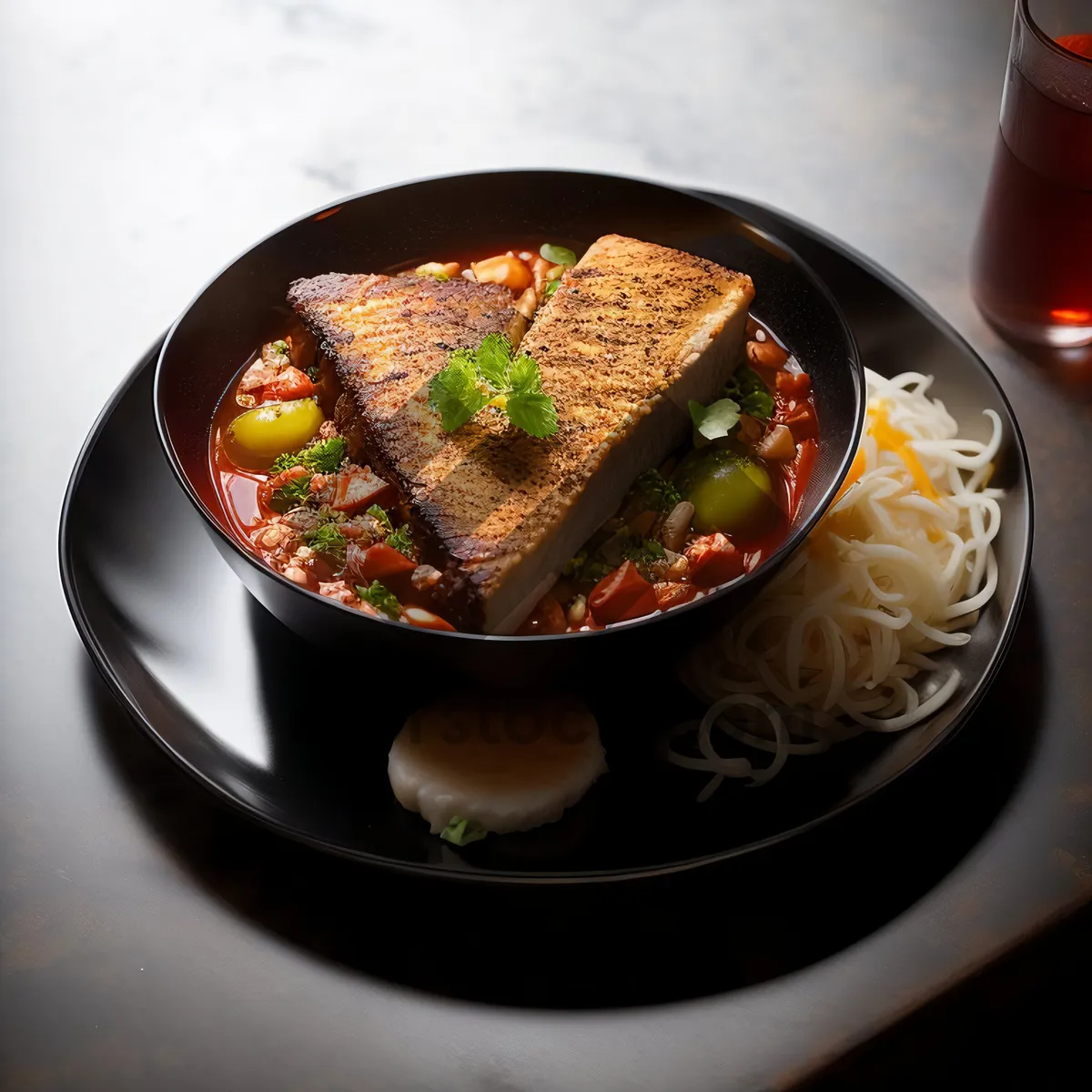 Picture of Healthy and Delicious Vegetable Soup in Bowl