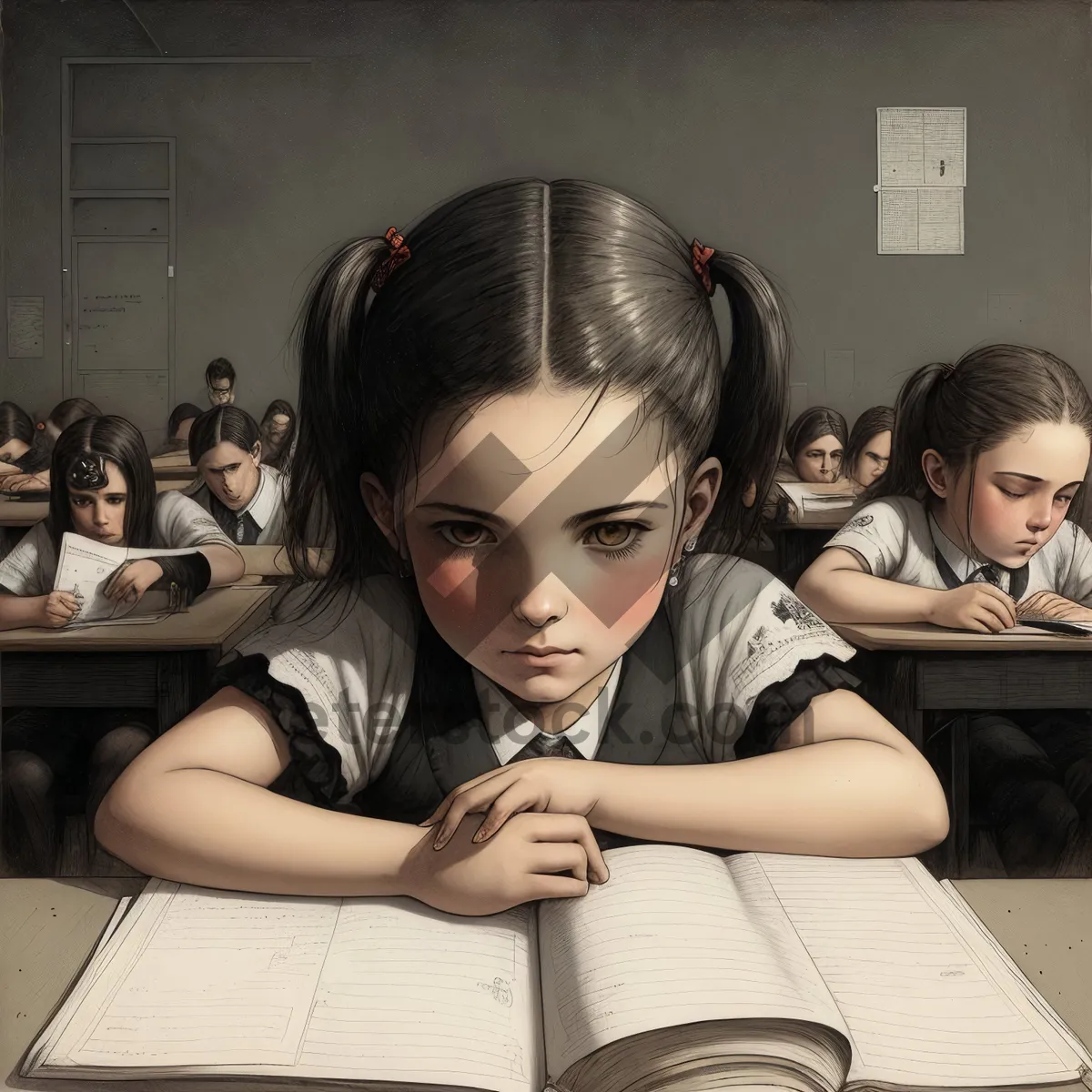 Picture of Happy business team collaborating at office meeting.