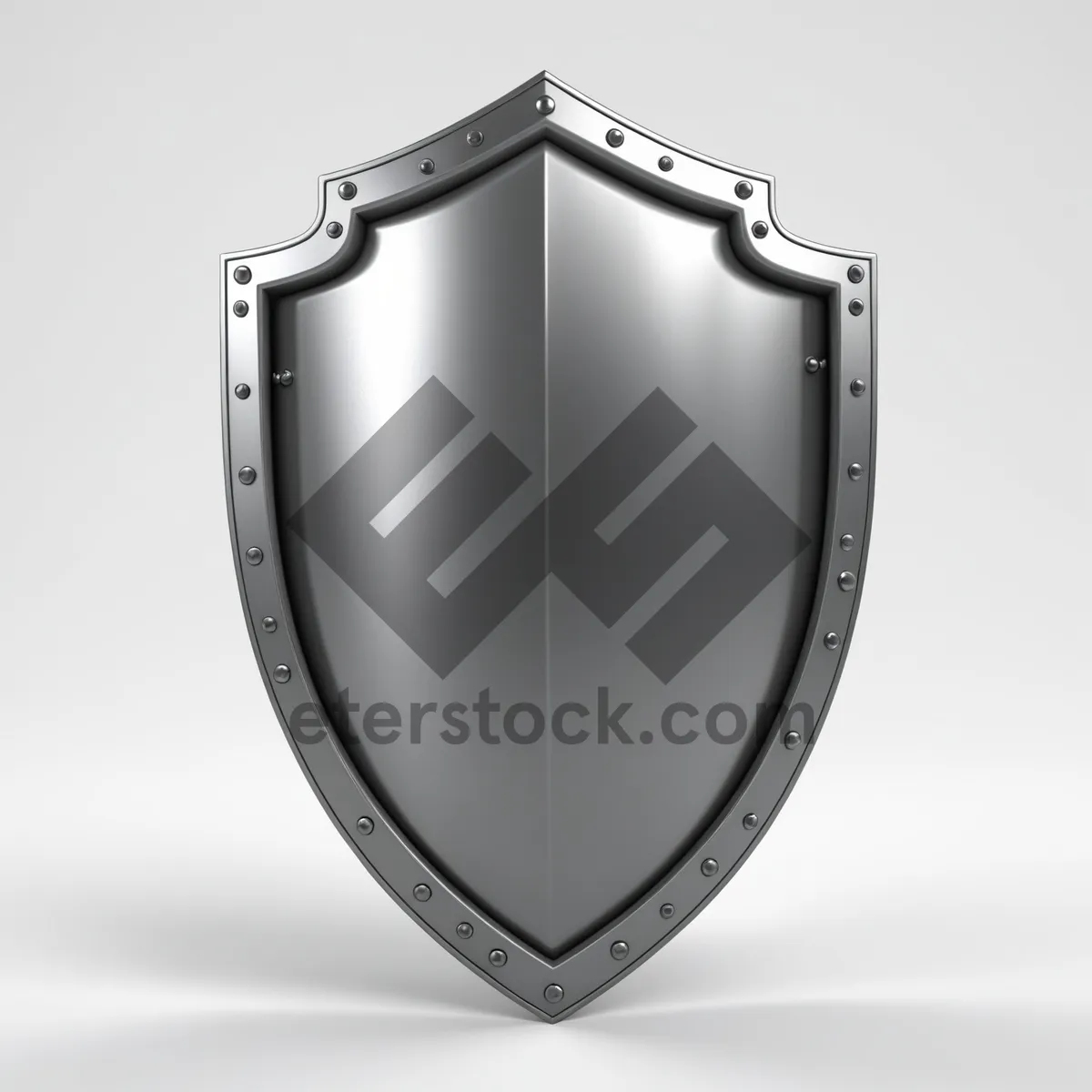 Picture of Metal heart emblem design icon logo shield