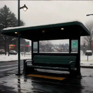 Urban Transport Vehicles in a Gas Station