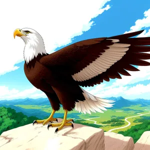 Graceful Wings: Majestic Bald Eagle Soaring in the Wild