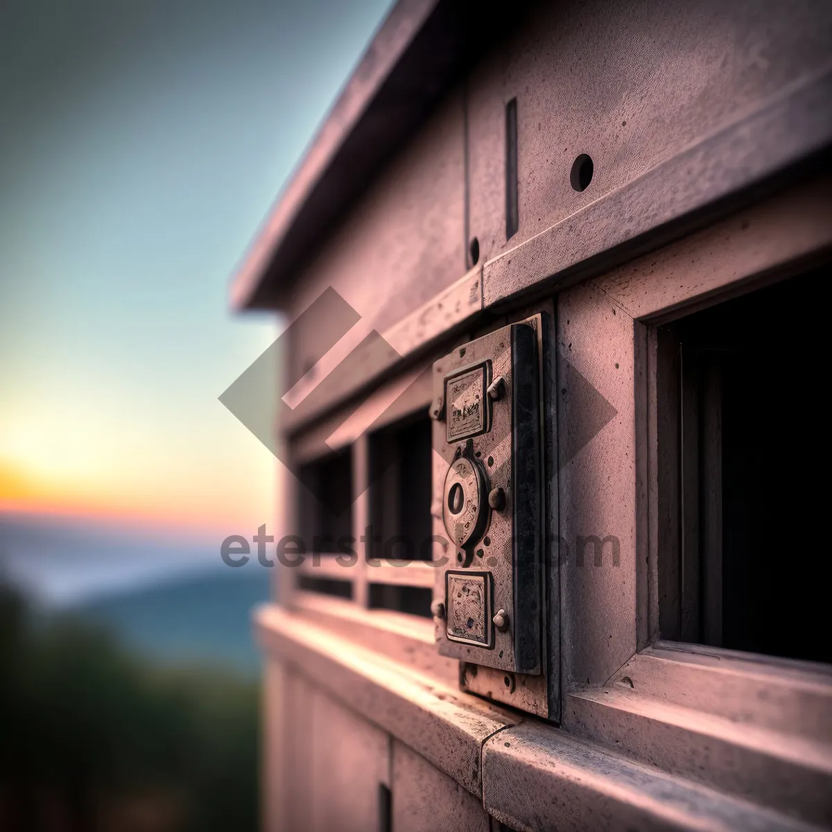 Picture of Vintage Mailbox at Old House's Entrance