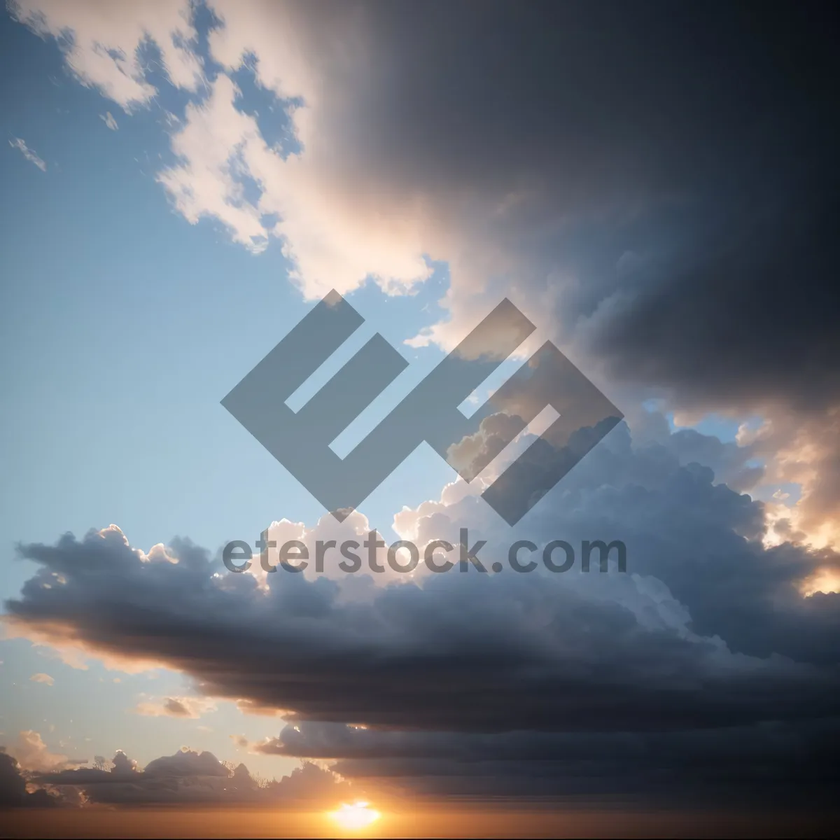 Picture of Vibrant Morning Skies: A Captivating Sunrise Over Clouds.