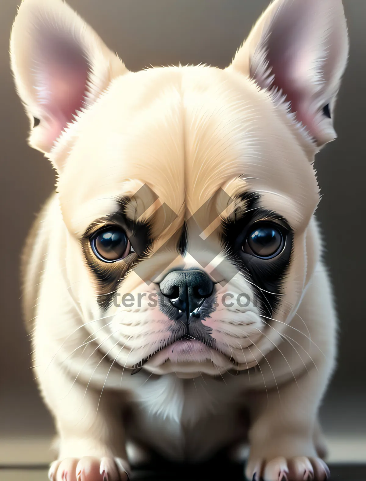 Picture of Adorable Bulldog Puppy - Wrinkle Perfection!