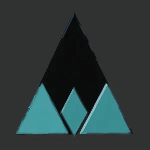 Pyramid Sign: Triangular Graphic Symbol with Distinct Design