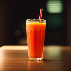 Refreshing Ice-Cold Sour Fruit Juice Beverage