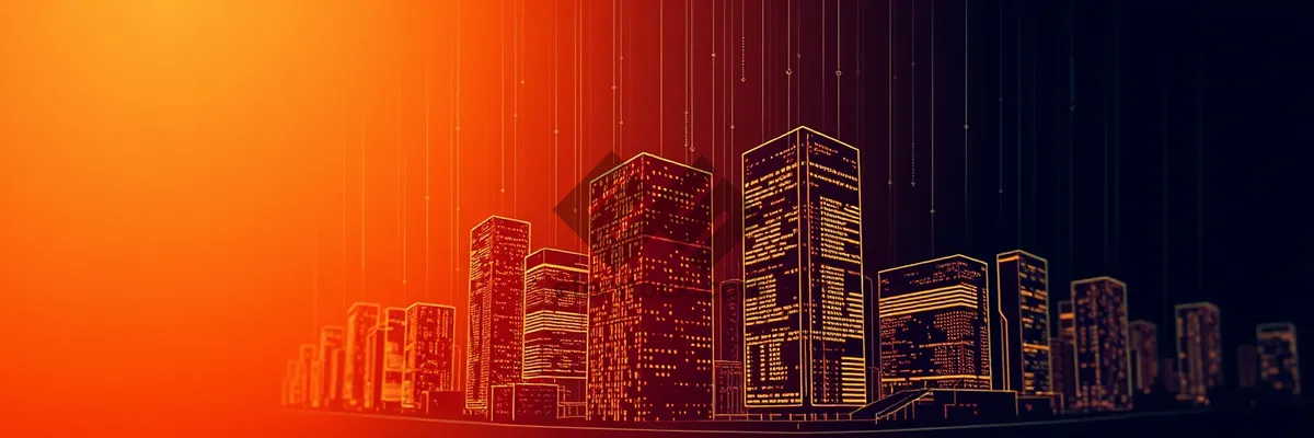 Picture of Modern Skyline in Urban City