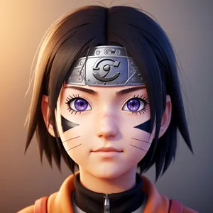 Stylish Black Masked Beauty with Captivating Gaze