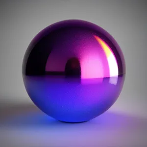 Shiny Glass Button Icon with Reflection