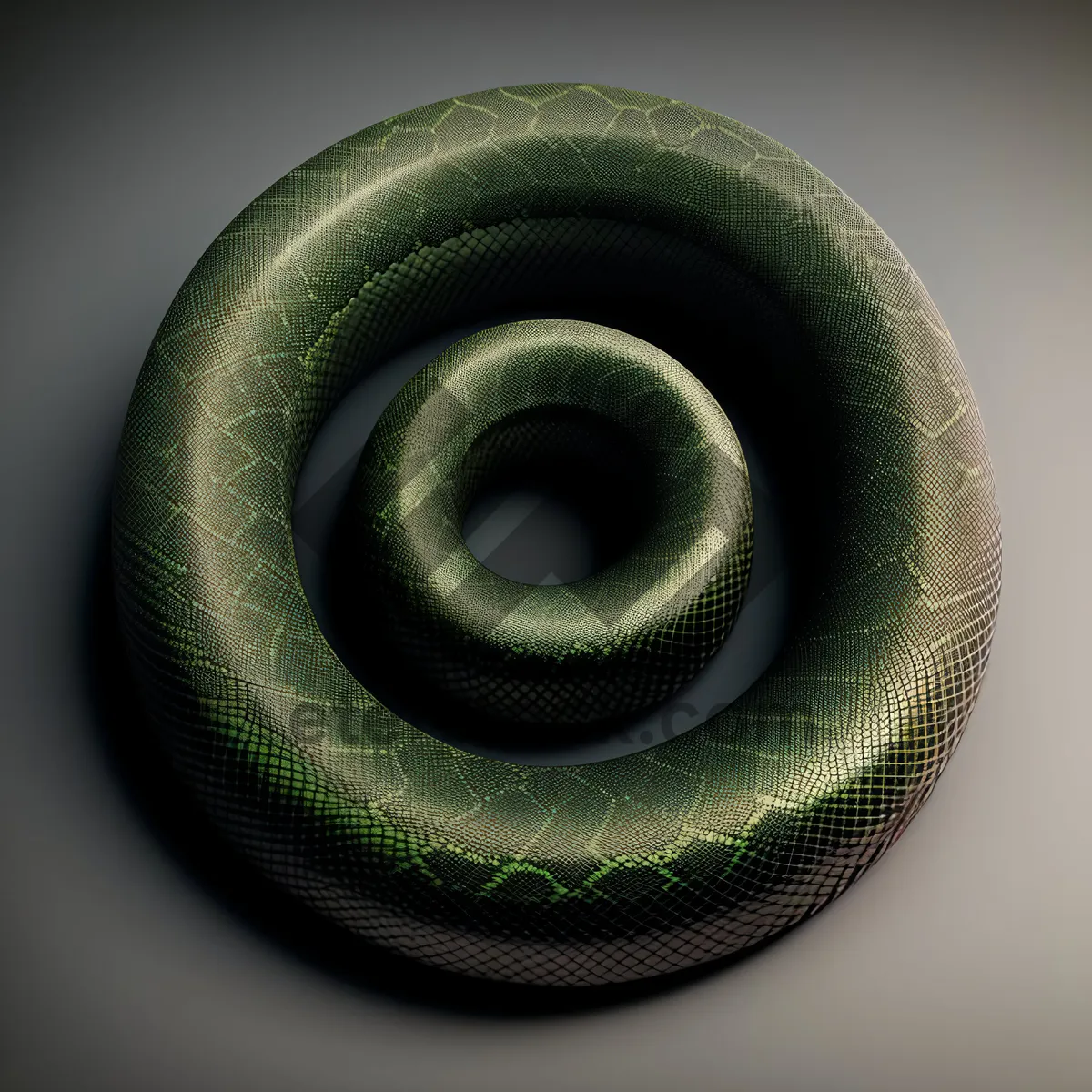 Picture of Coiled Serpent: A Vibrant Snakeskin Art Design