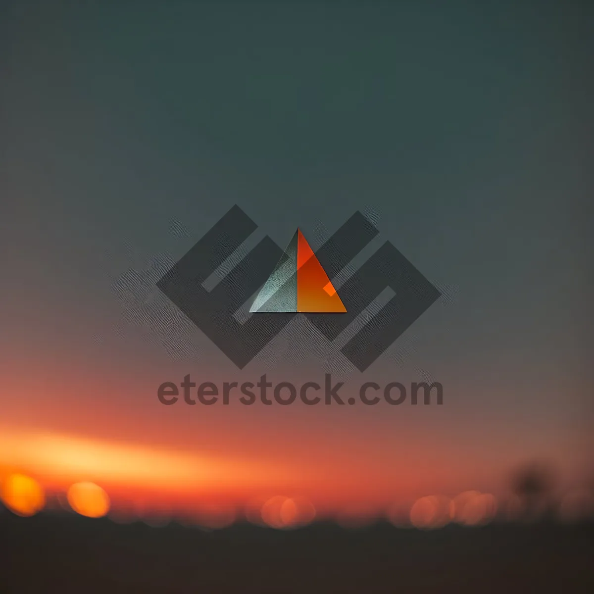 Picture of Golden Horizon: Vibrant sunset over serene cloudscape.