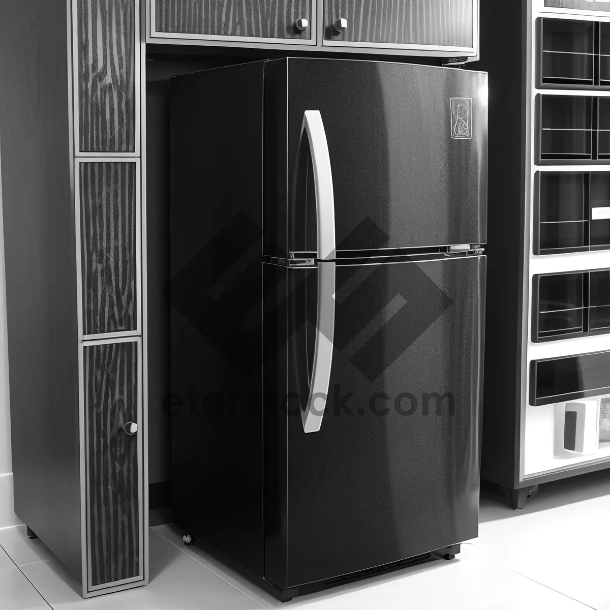 Picture of Modern Home Appliance in White - Refrigerator