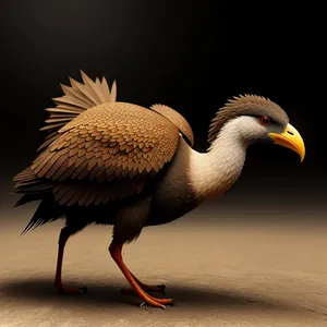 Gulf Bird with Majestic Feathers