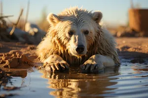 Cute Brown Bear at the Zoo