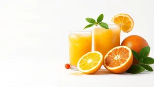 Refreshing Citrus Juice with Fresh Orange and Lime