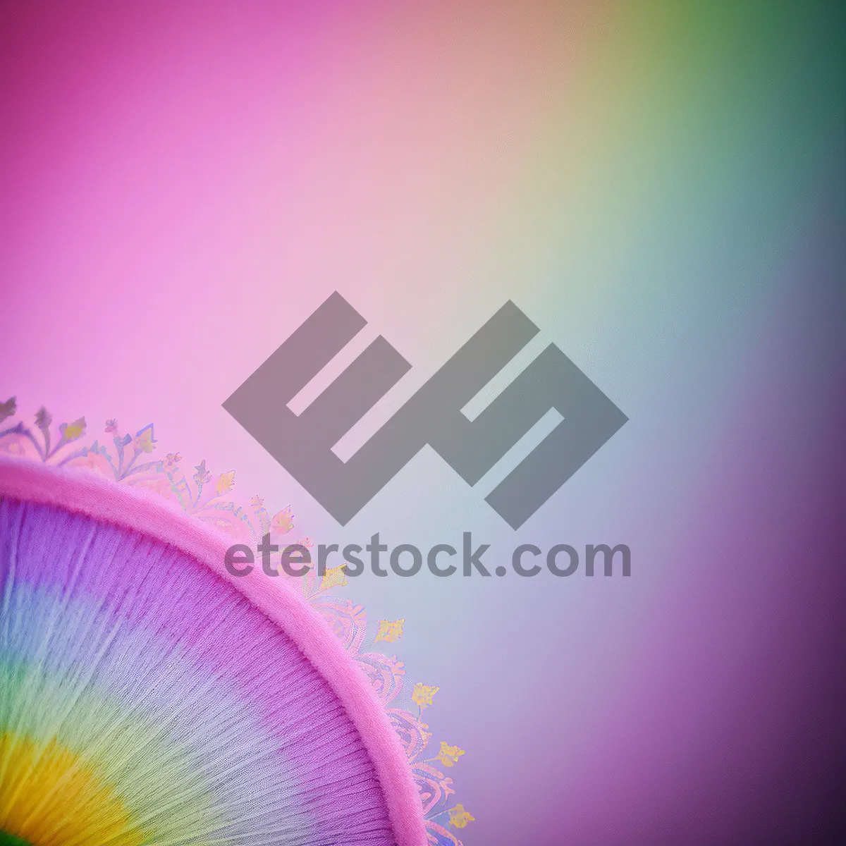 Picture of Hippie Shiny Fractal Art - Bright Pink Graphic Design