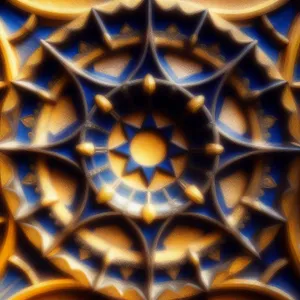 Futuristic Digital Arabesque Mosaic Wallpaper