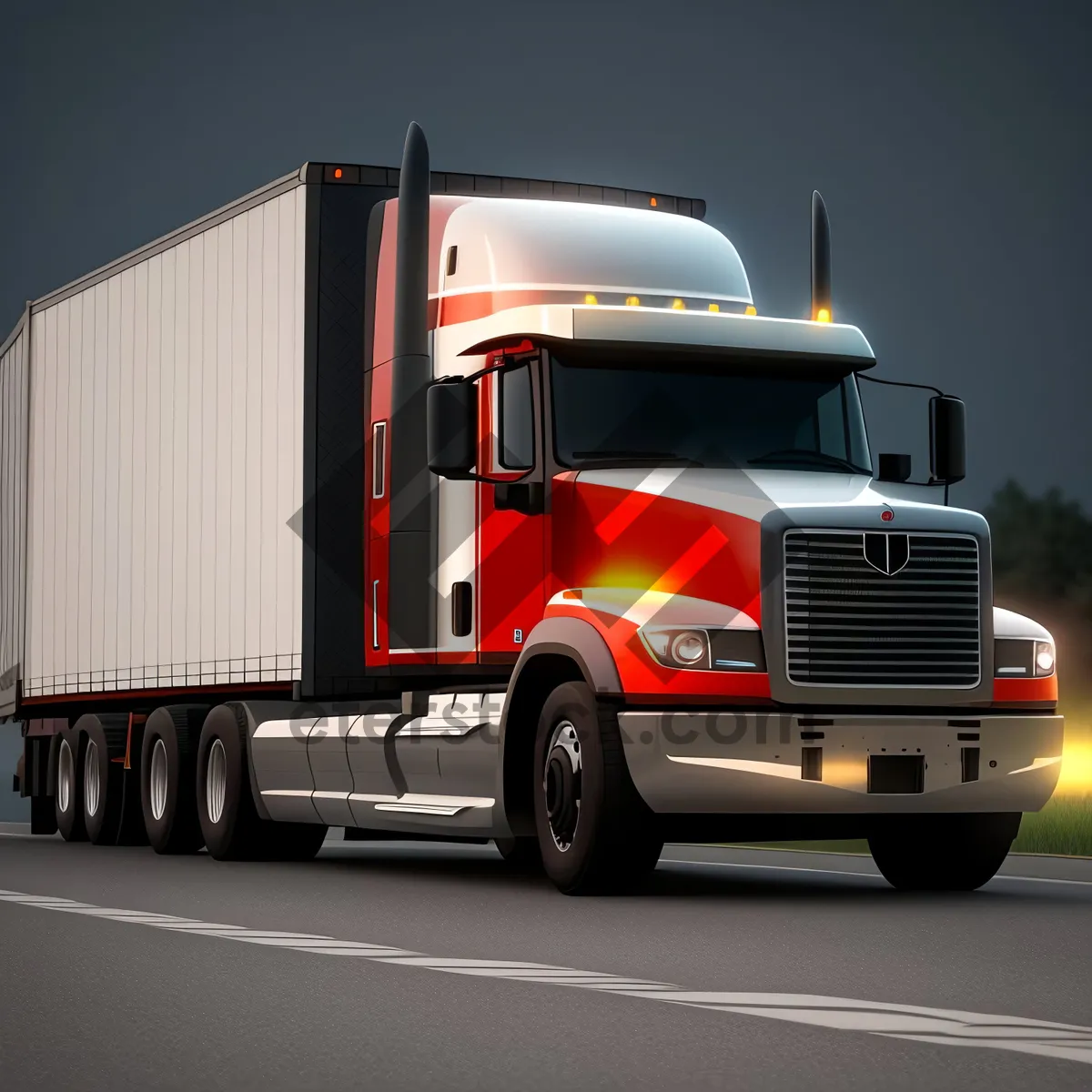 Picture of Speeding Freight: Transporting Cargo on the Highway