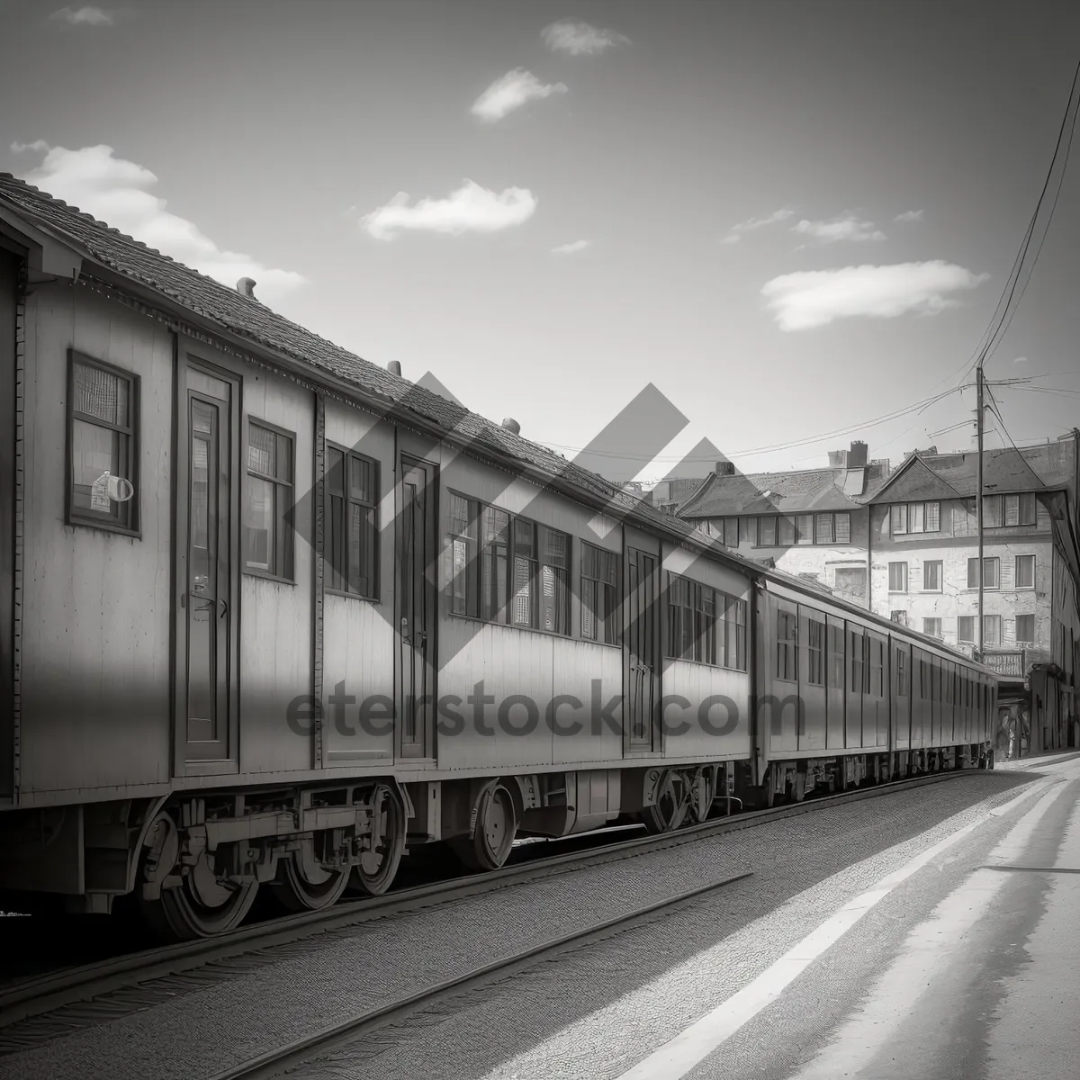 Picture of Urban Passenger Train at City Terminal