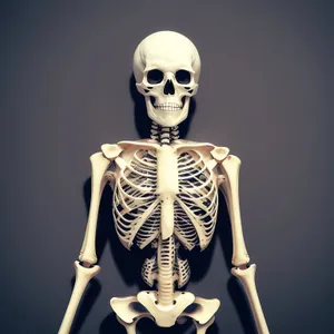 Spooky 3D Skeleton Sculpture