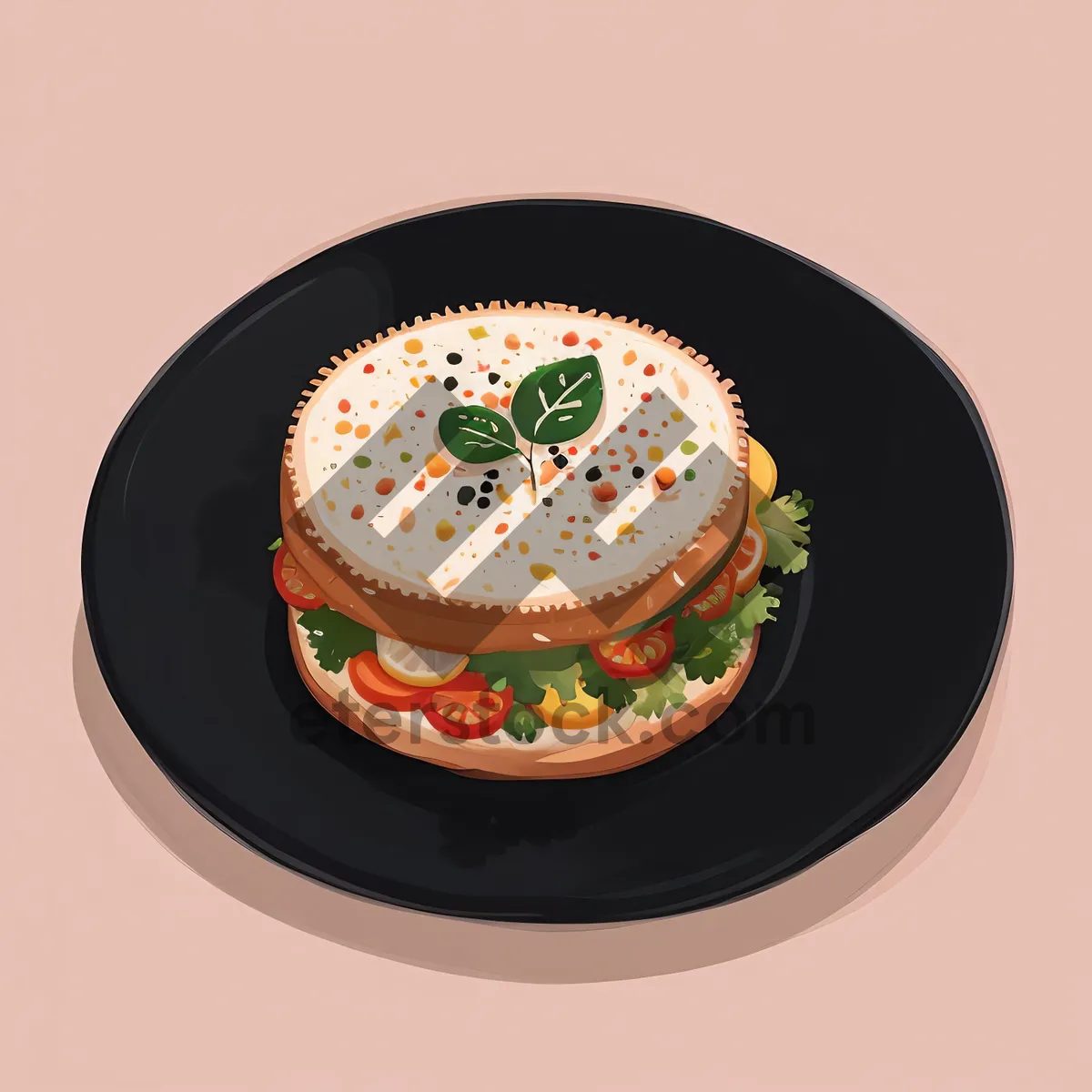 Picture of Delicious meal on a fancy dinner plate