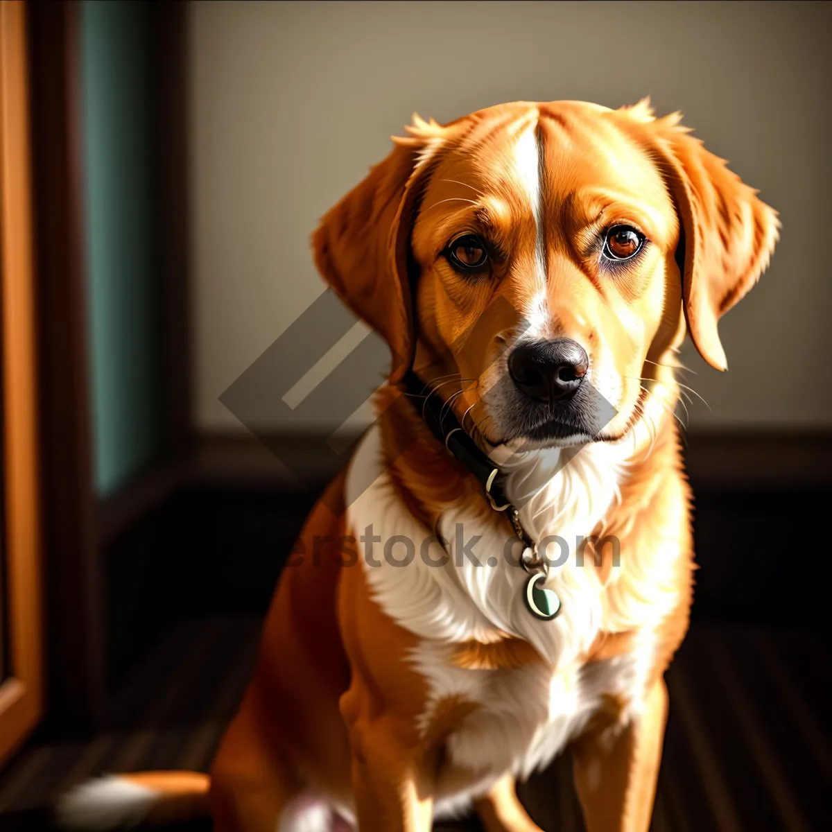 Picture of Adorable Beagle Puppy - Studio Portrait of a Purebred Friend