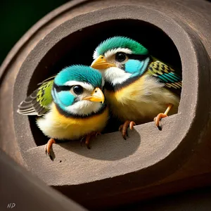 Colorful Macaw Nestling with Bright Feathers