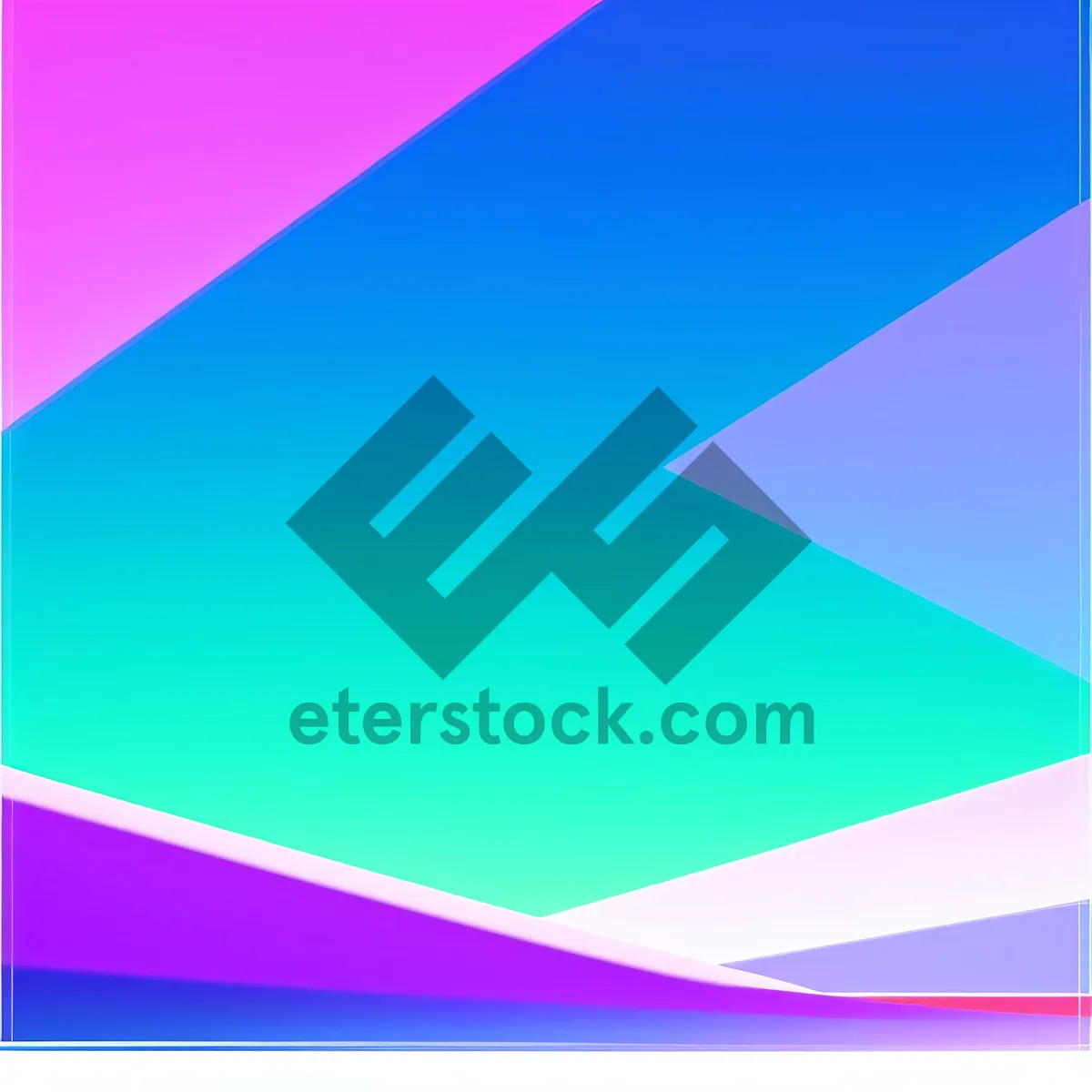 Picture of Colorful Geometric Gradient Artwork