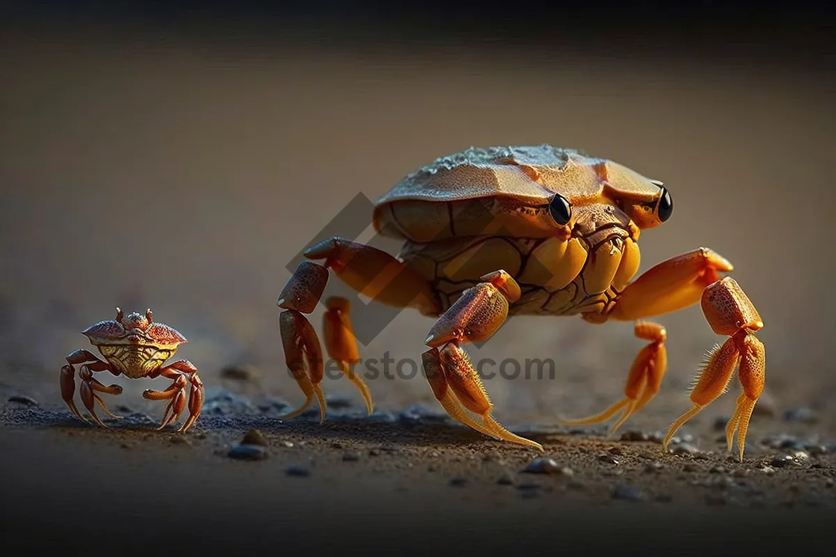 Picture of Closeup of Hermit Crab on Rock