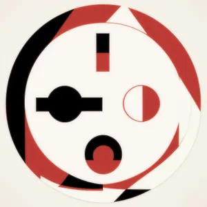 Hazard Symbol Icon - Warning Sign in Circle