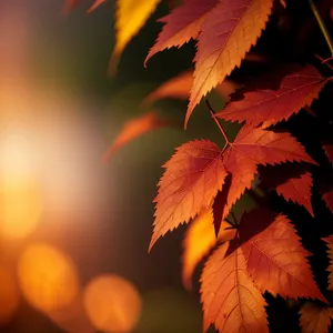 Autumn Leaf: Vibrant Colors of a Sumac Branch