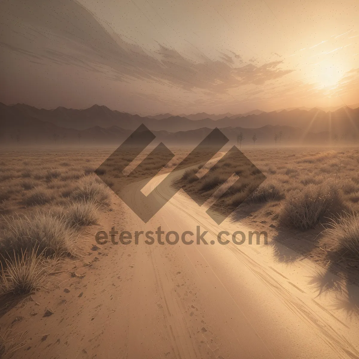 Picture of Serenity at Dusk: A Coastal Desert's Sunset