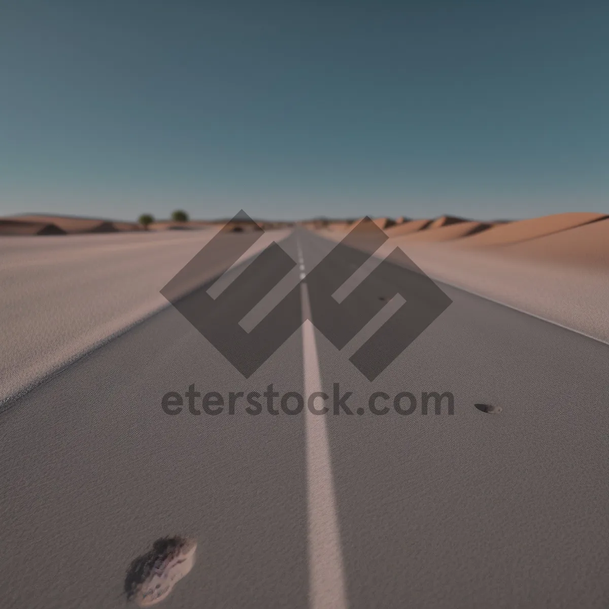 Picture of Endless Desert Tract under Sunny Skies