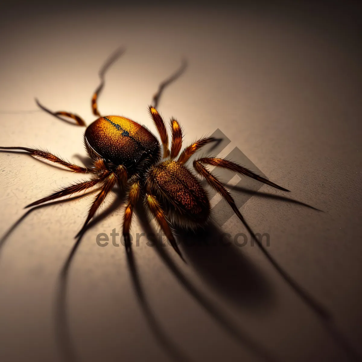 Picture of Garden Spider Web Close-Up: Creepy Arachnid Detail