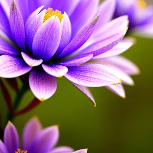Purple Lotus Blossom in Full Bloom