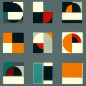 Web design symbol icon set buttons flag