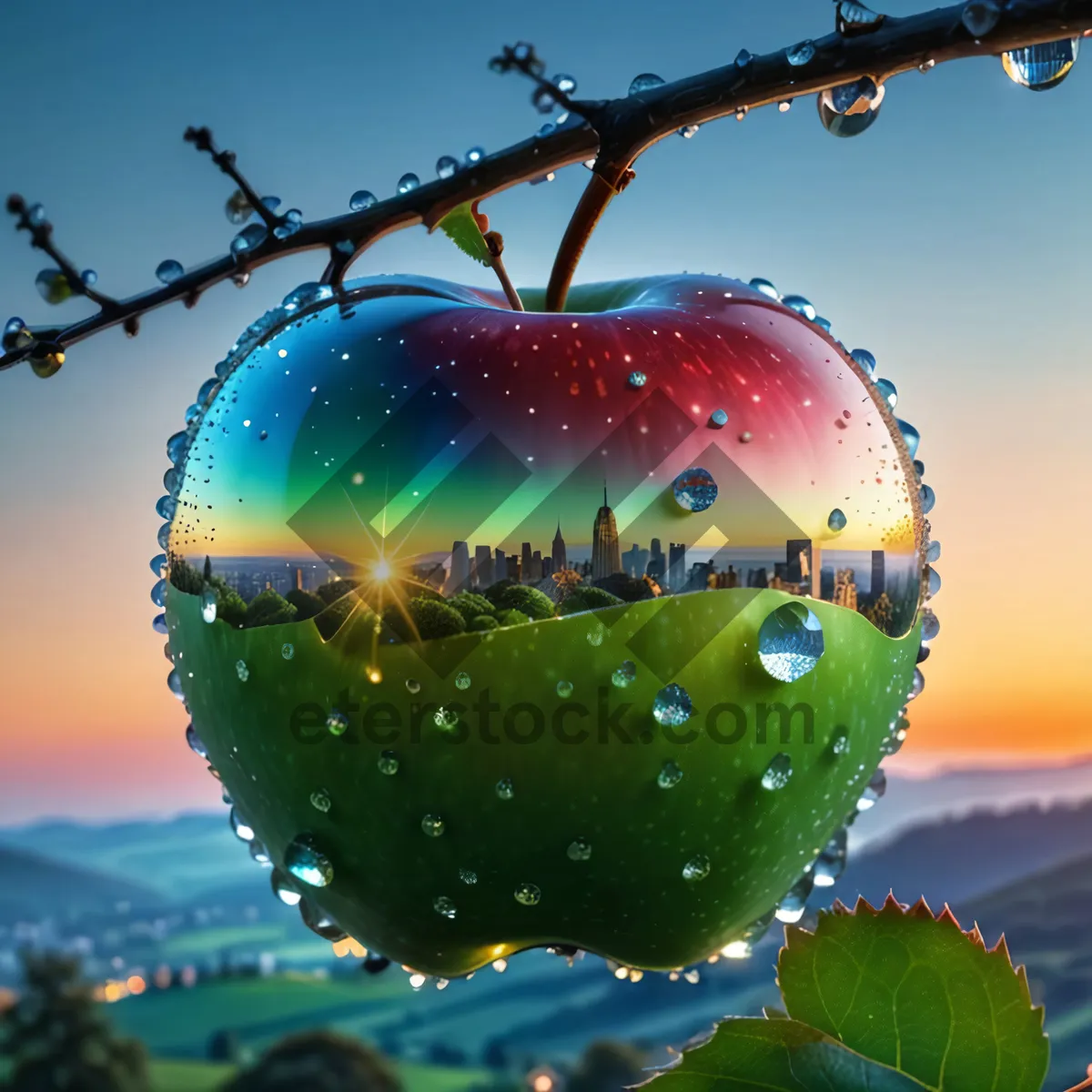 Picture of Empire Apple Balloon for Holiday Celebration