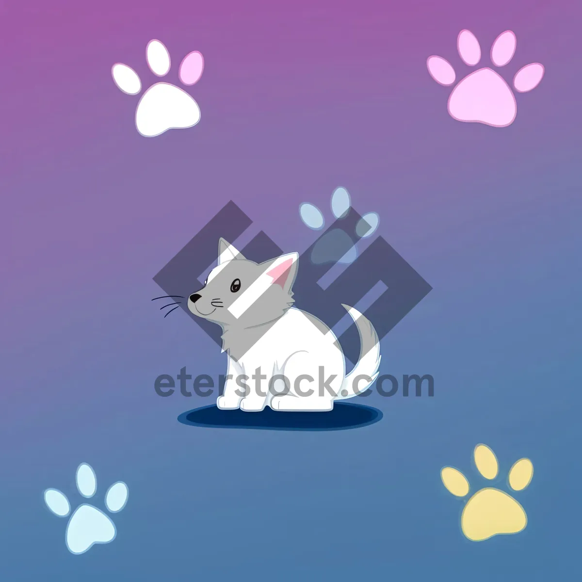 Picture of Snow Bunny Exhibit: Cute Cartoon Rabbit Decoration