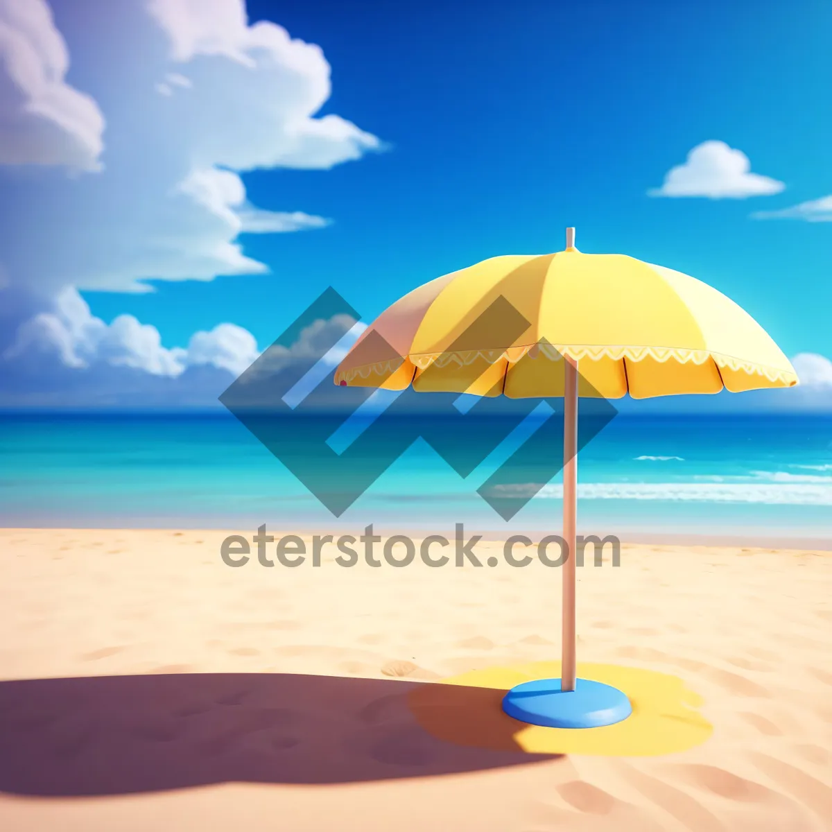 Picture of Tranquil Tropical Beach Paradise with Turquoise Waters