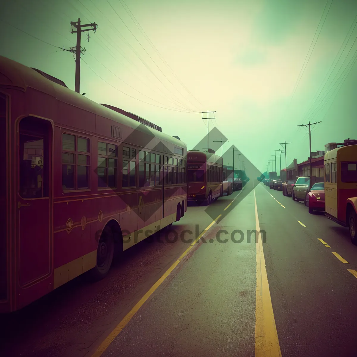 Picture of City Trolleybus: Convenient Urban Transportation Option