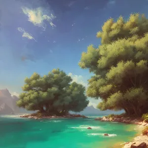 Tropical Paradise: Beach, Ocean, Palm, Sun, Relax