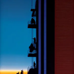 Sky-high Steel Crane: Dominating the City Skyline.