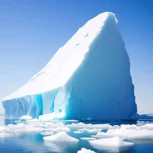 Awe-inspiring Arctic landscape with glacial iceberg.