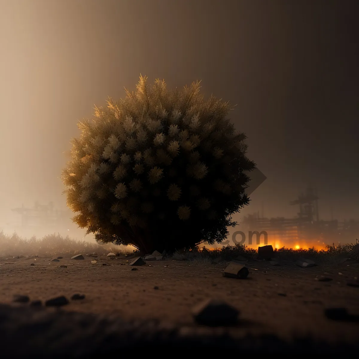 Picture of Prickly Plant: Cactus with Sharp Needles